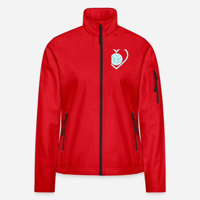 Cuore Volleyball – Passion pour le sport d’équipe Veste en tissu softshell Femme