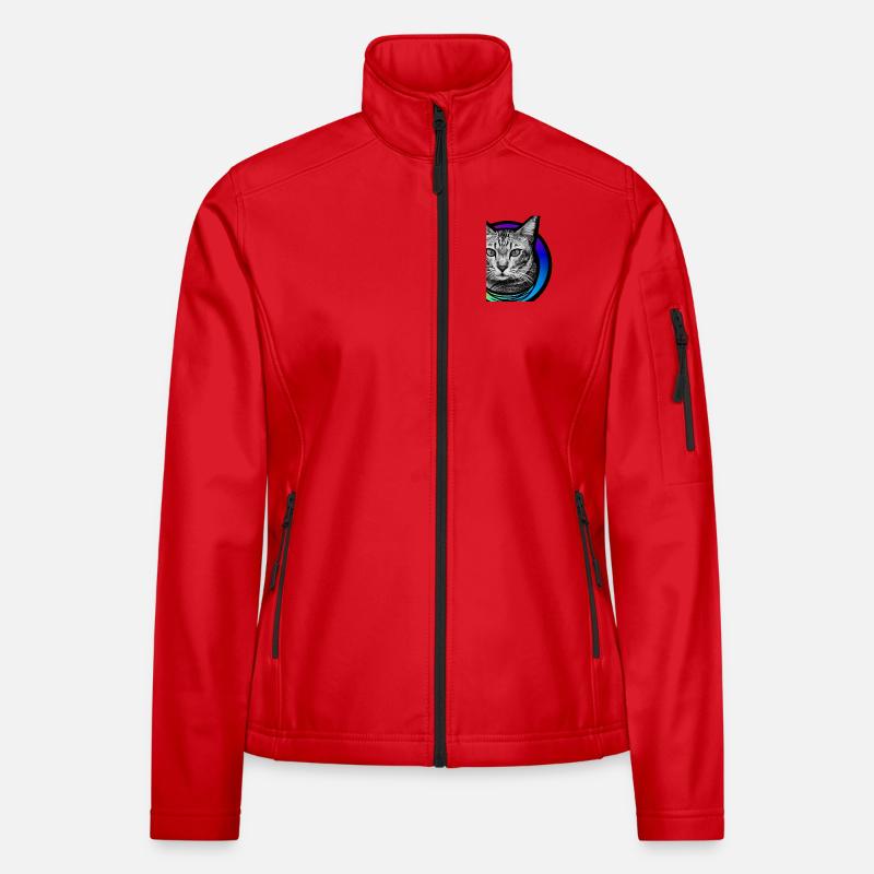 Rainbow Cat Women's Softshell Jacket