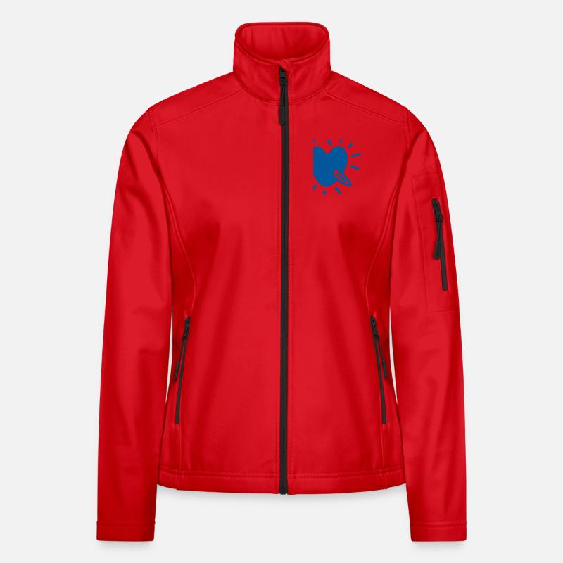 Épée du Destin – Cœur Transpercé Veste en tissu softshell Femme