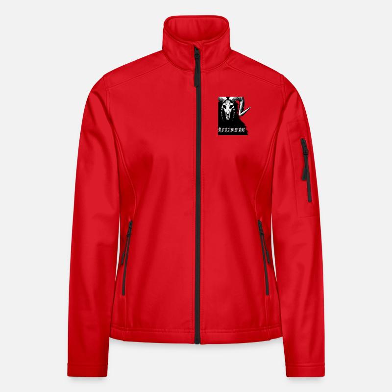 Trône de chèvre Trône de chèvre Design Métal DOOM Veste en tissu softshell Femme