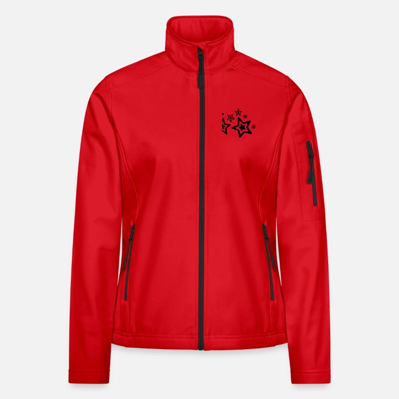 Sterne Frauen Softshelljacke