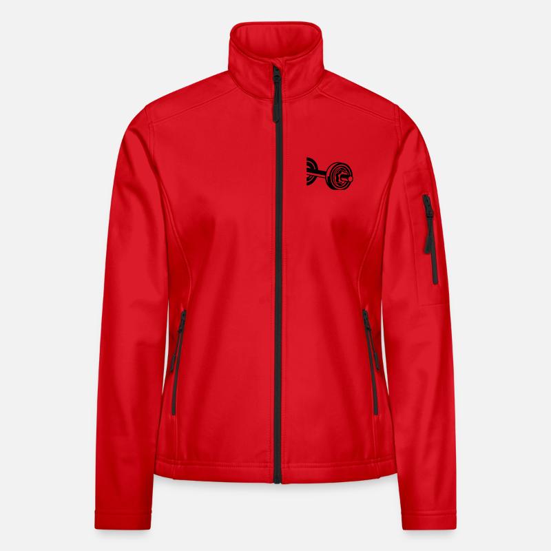 A dumbbell for training Women's Softshell Jacket