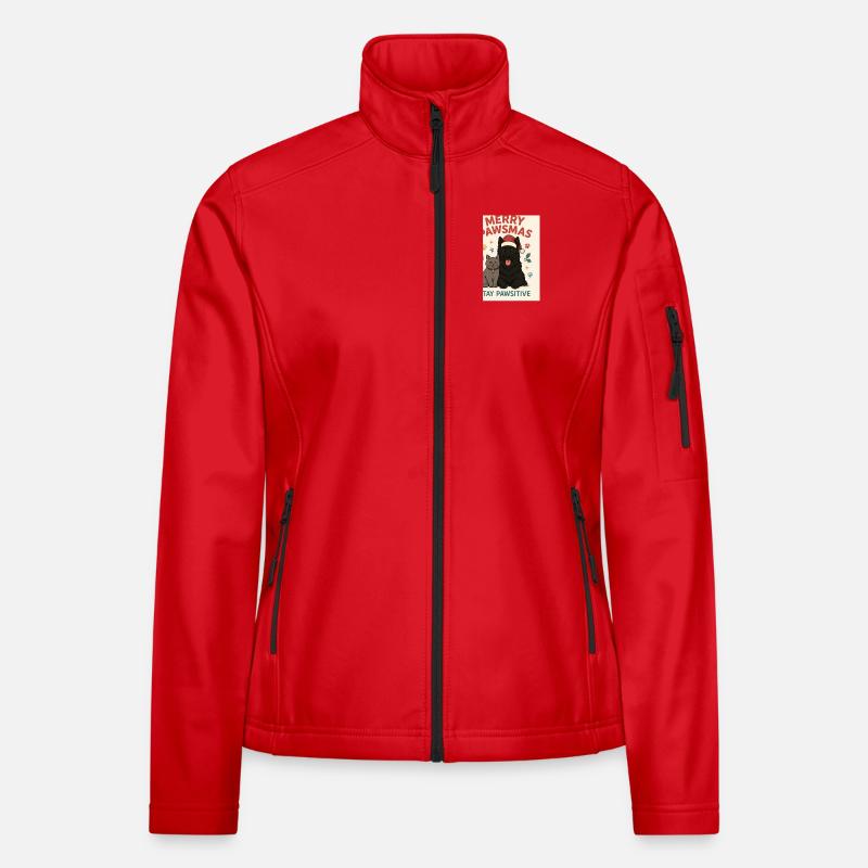 Pawsmas Freude Hund und Katze Frauen Softshelljacke