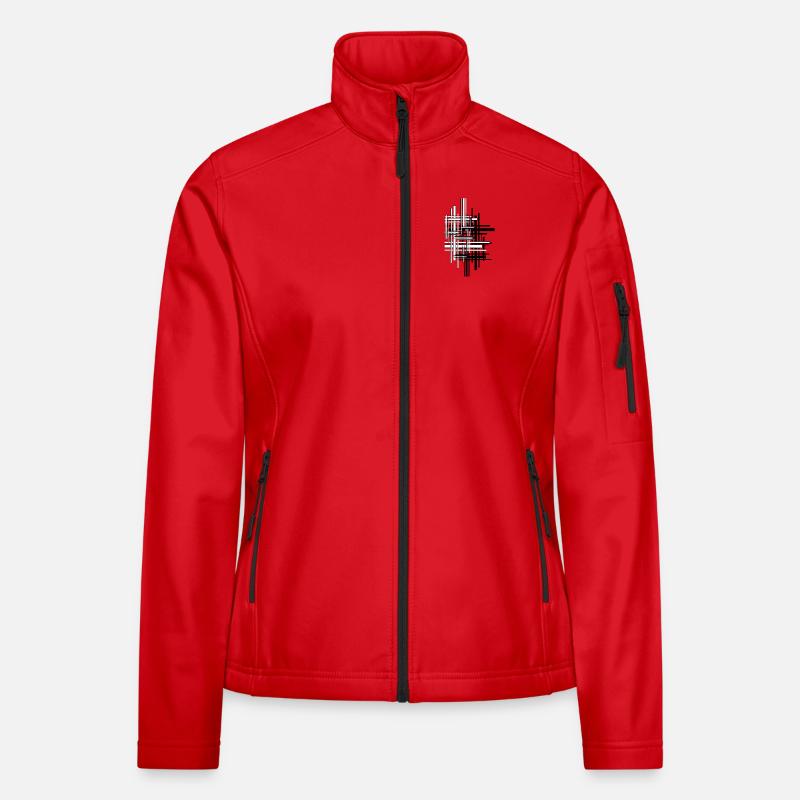 Lignes Veste en tissu softshell Femme