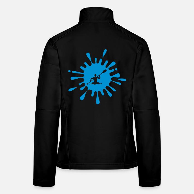 Canoe and kayak symbol Women's Softshell Jacket