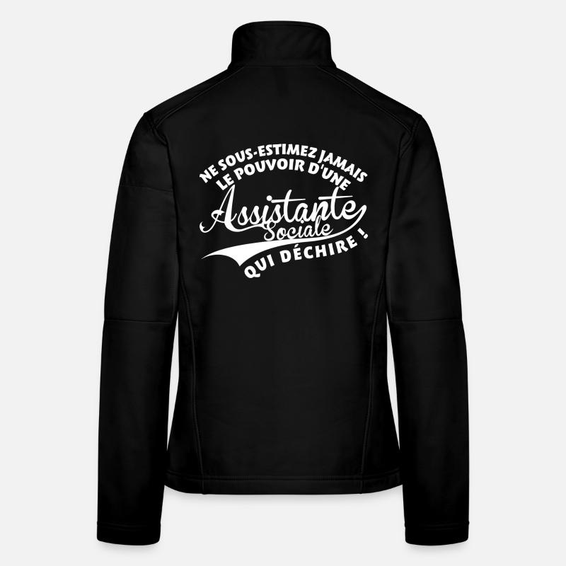 Assistante Sociale qui déchire Veste en tissu softshell Femme
