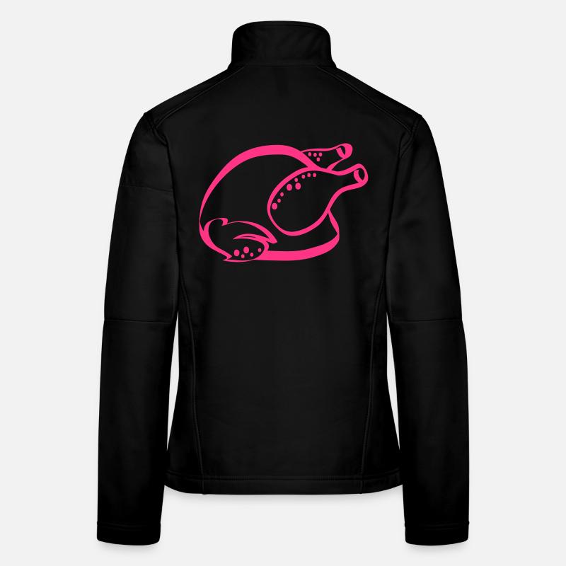 Hähnchen Frauen Softshelljacke