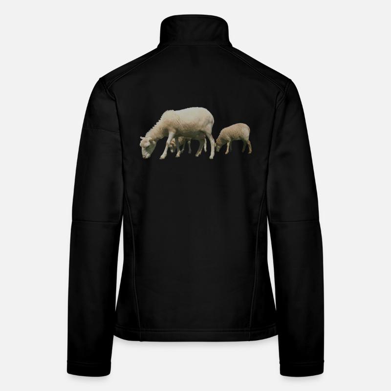 Schafe Frauen Softshelljacke