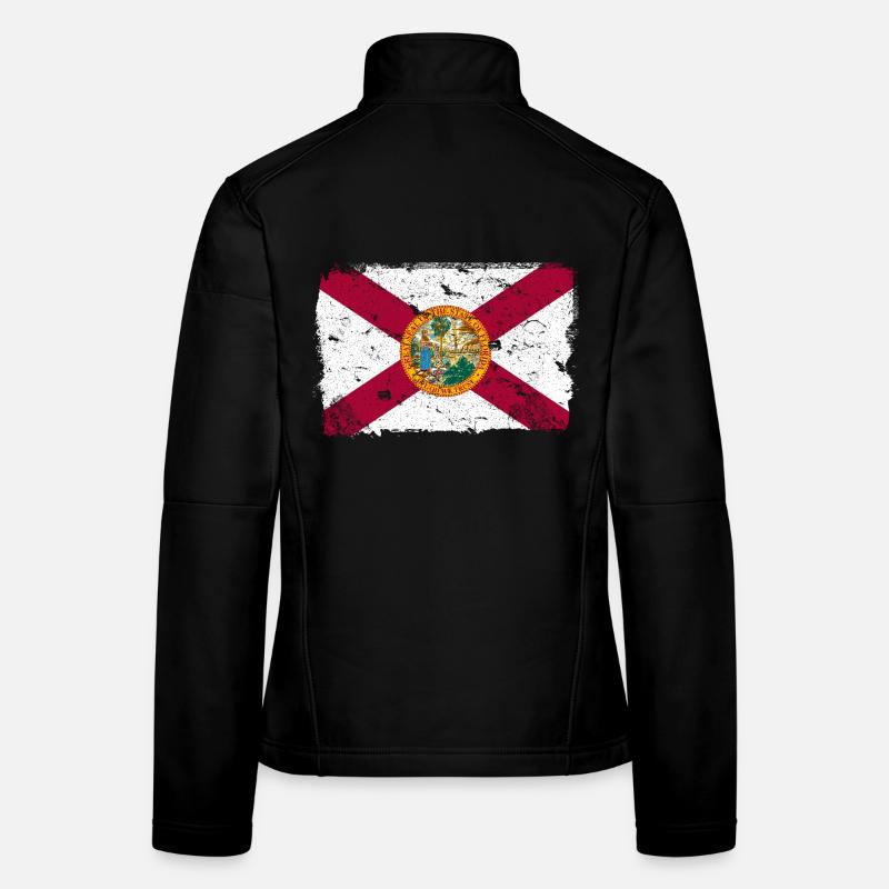Florida vintage flag Women's Softshell Jacket