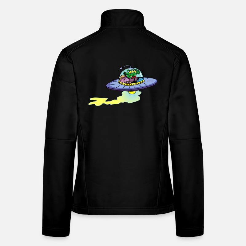 Vaisseau extraterrestre alien Veste en tissu softshell Femme