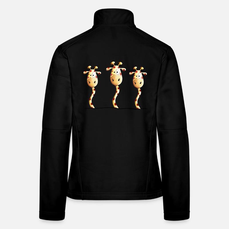 Giraffen sind Beste Freunde - Giraffe - Serengeti Frauen Softshelljacke