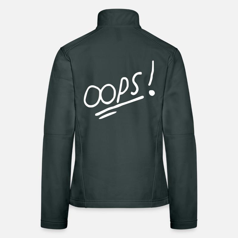 Lebendiges handschriftliches Textdesign Frauen Softshelljacke