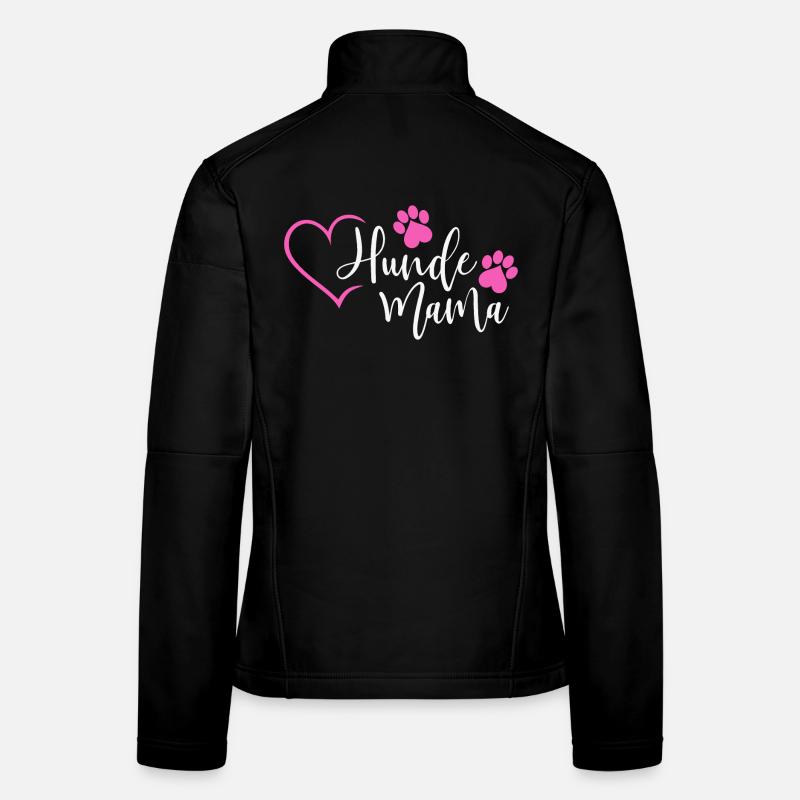 Chiens Maman Chien Maman Chien Veste en tissu softshell Femme