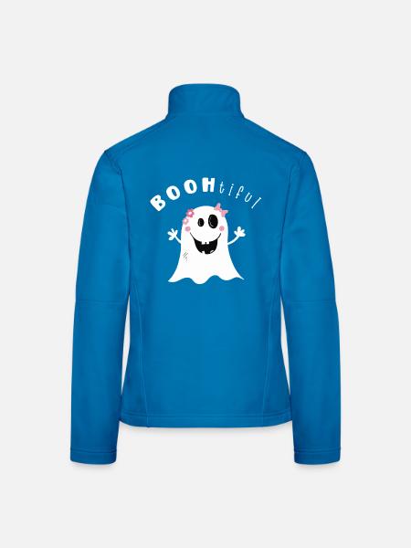 BOOtifil Ghost Hour I Girl Halloween - Women's Softshell Jacket - black - Back