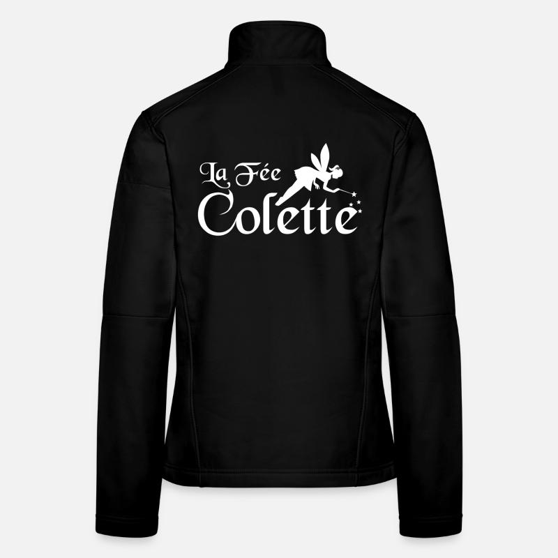 La Fée Colette - Veste en tissu softshell Femme - noir