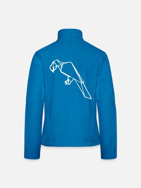 Ara | Parrot | Origami - Women's Softshell Jacket - black - Back