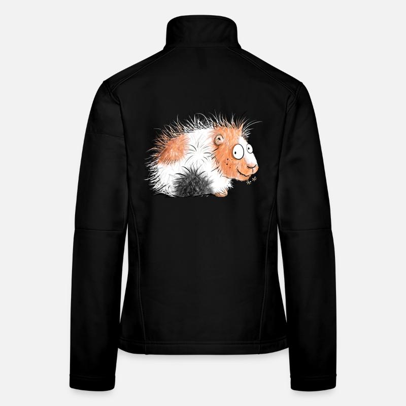 Cochon inde avec marguerites i cadeau Veste en tissu softshell Femme