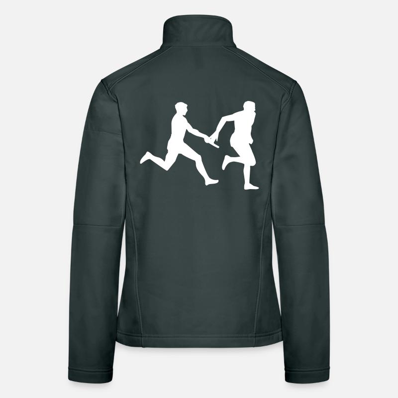 course de relais Veste en tissu softshell Femme