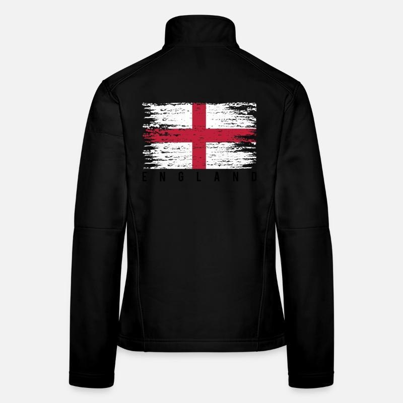 Englisches Kreuz mit Strähnen Frauen Softshelljacke