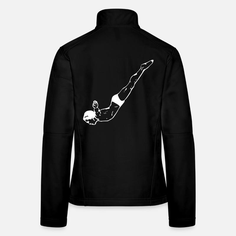 Turmspringer - Frauen Softshelljacke - Schwarz