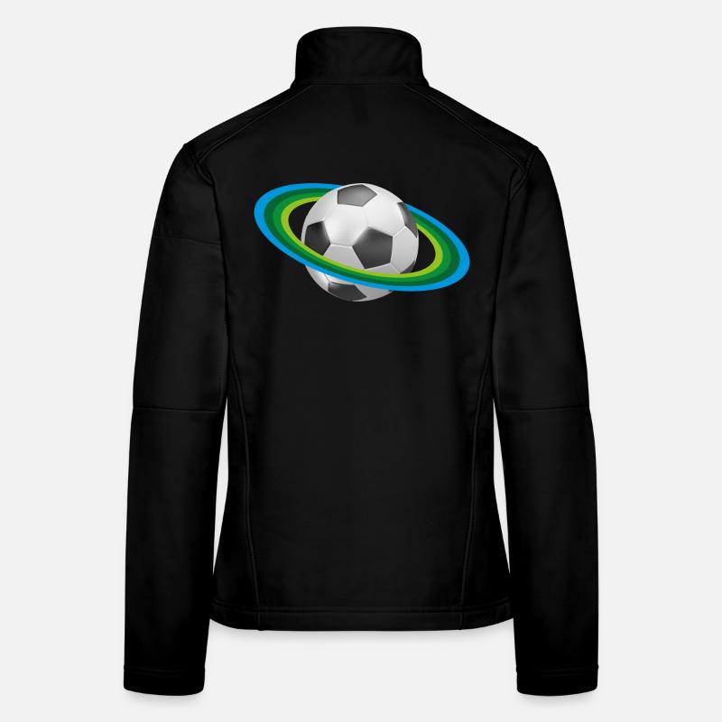 Fußball Ringe, Soccer, Frauen Softshelljacke