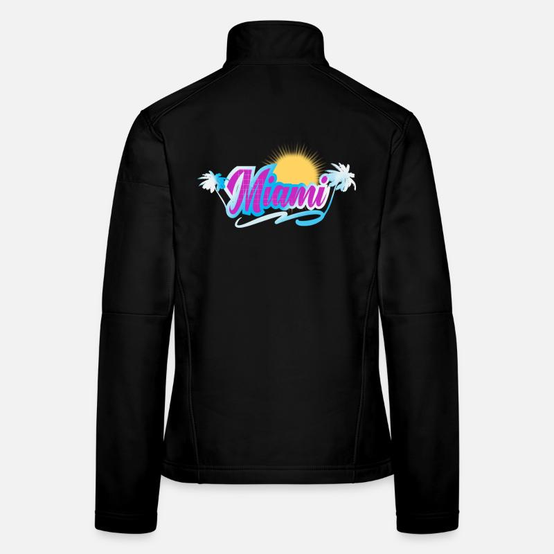 Miami - Frauen Softshelljacke - Schwarz