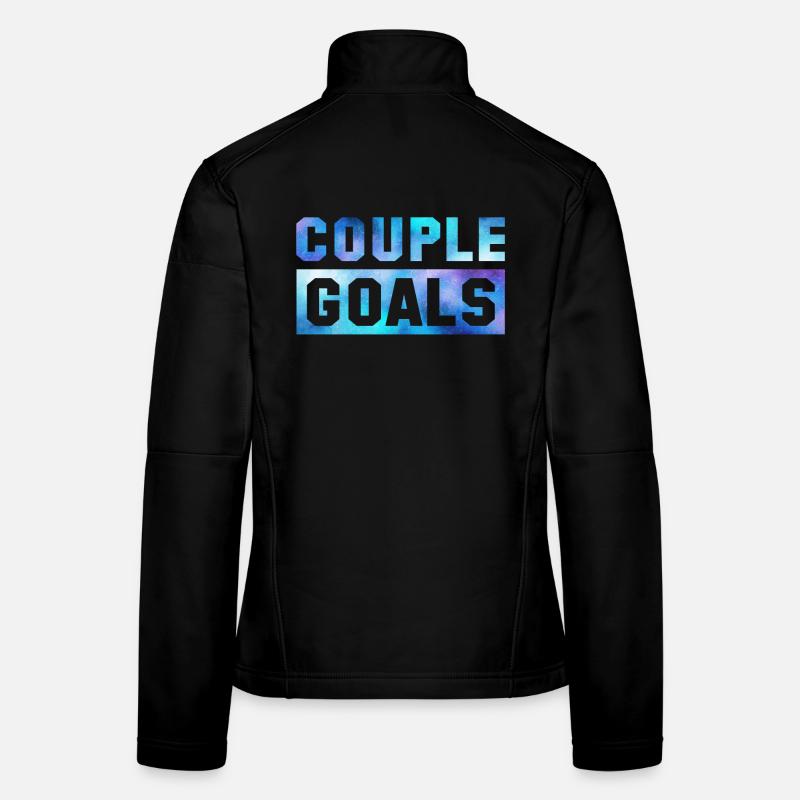 Couple Goals Couple Couple Relation Saint Valentin Veste en tissu softshell Femme