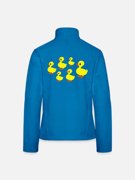 ducks - Women's Softshell Jacket - black - Back