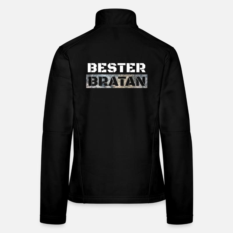 Bester Bratan Bruder Kumpel Digga - Frauen Softshelljacke - Schwarz