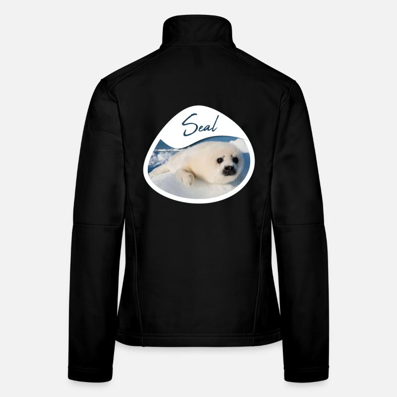 Phoque bébé phoque - Design Veste en tissu softshell Femme