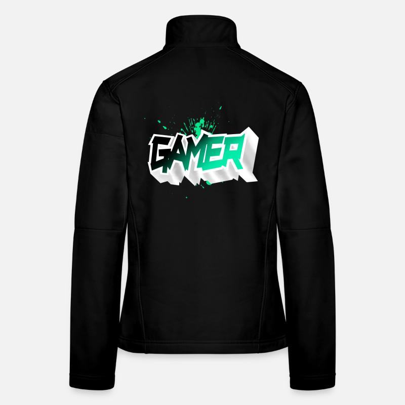 Gamer Frauen Softshelljacke