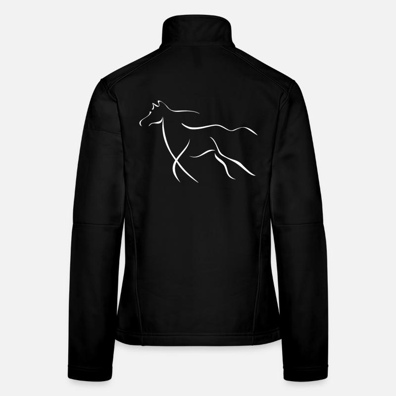 Cheval élégant Veste en tissu softshell Femme
