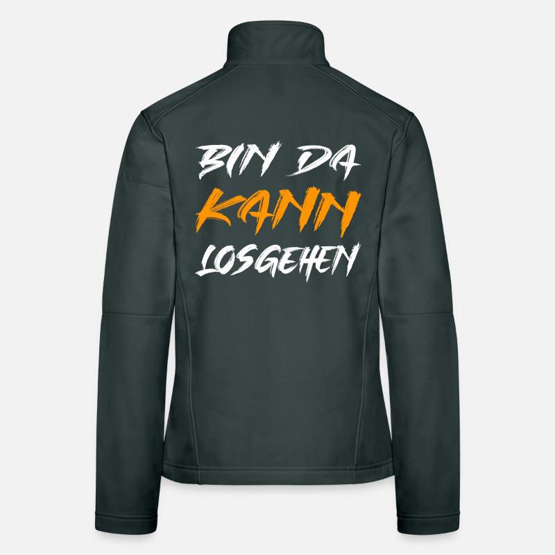 Bin da kann losgehen Frauen Softshelljacke