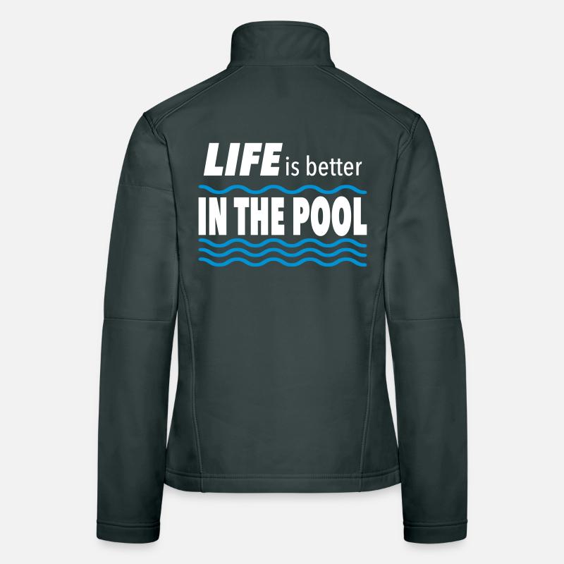Piscine Veste en tissu softshell Femme