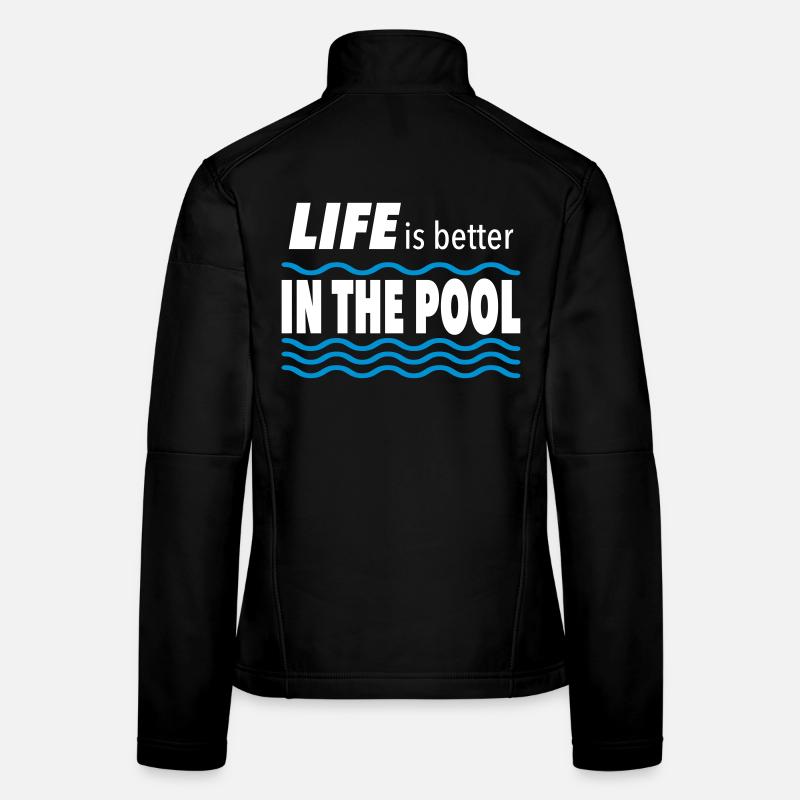 swimming pool Women's Softshell Jacket