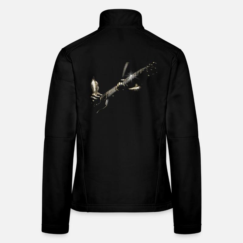 gitarre - Frauen Softshelljacke - Schwarz