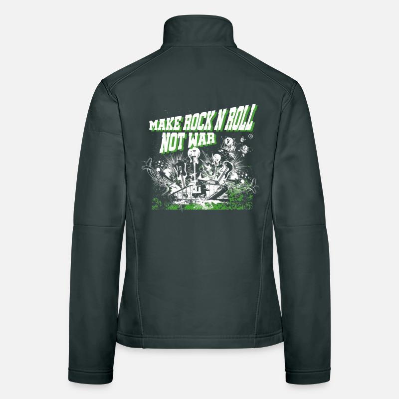Faites du Rock'n'Roll Not War 2TONE Veste en tissu softshell Femme