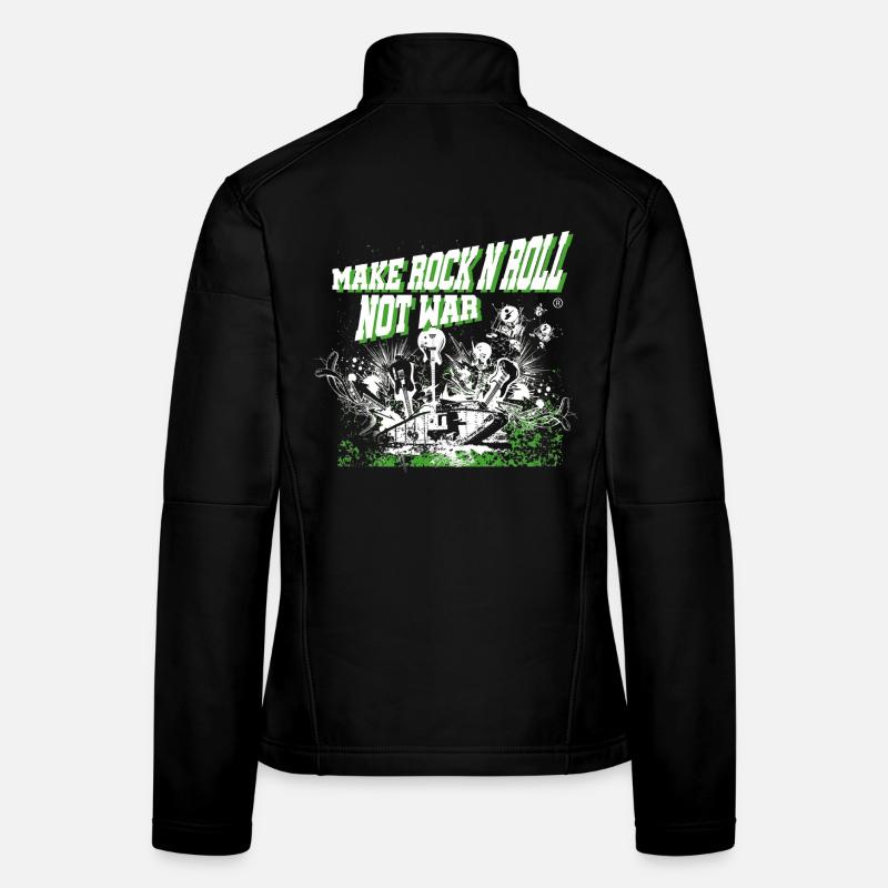 Faites du Rock'n'Roll Not War 2TONE Veste en tissu softshell Femme
