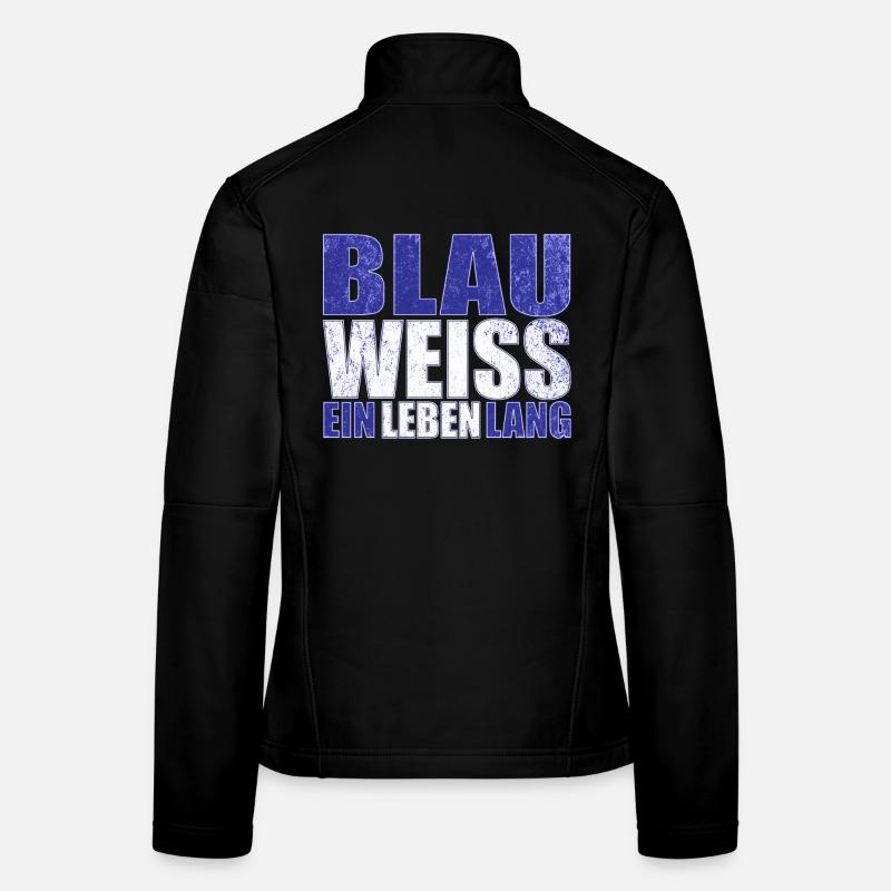 Blau Weiss ein Leben Lang Frauen Softshelljacke