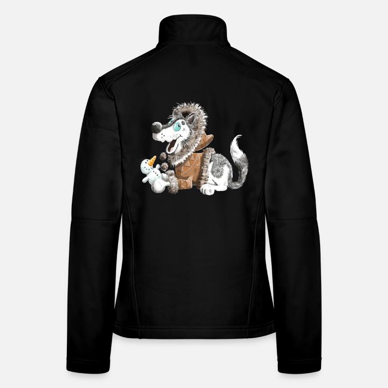 Süßer Husky - Huskys - Schlittenhund - Geschenk Frauen Softshelljacke