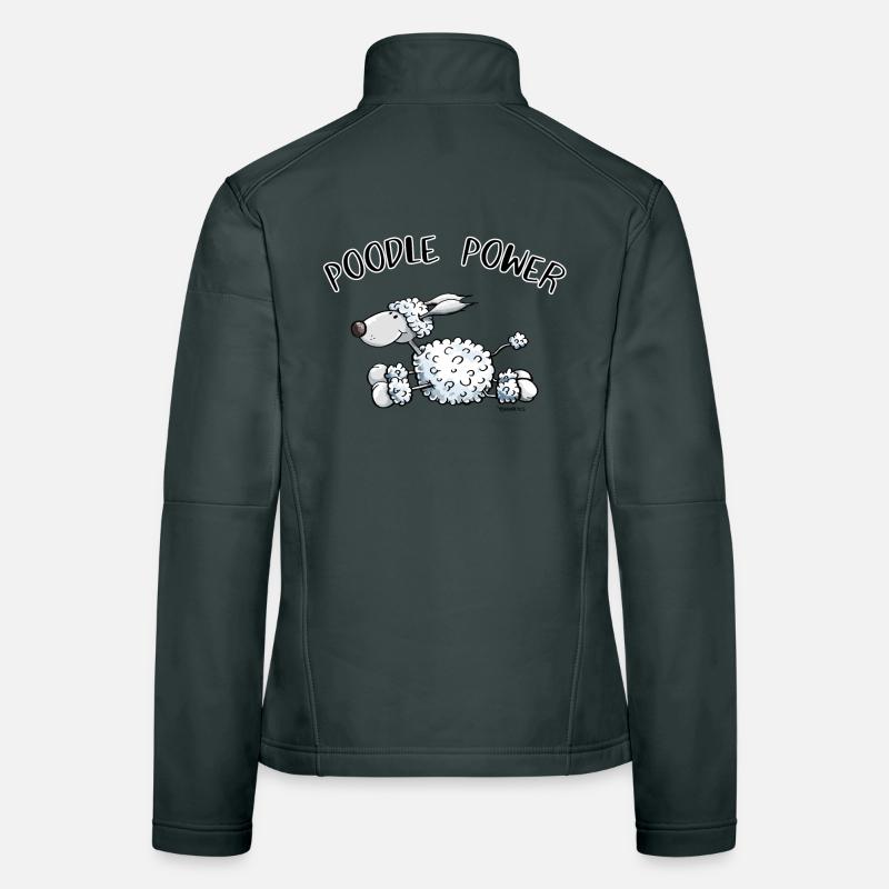 Poodle Power Frauen Softshelljacke