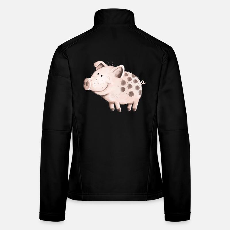 Süßes Schwein Frauen Softshelljacke