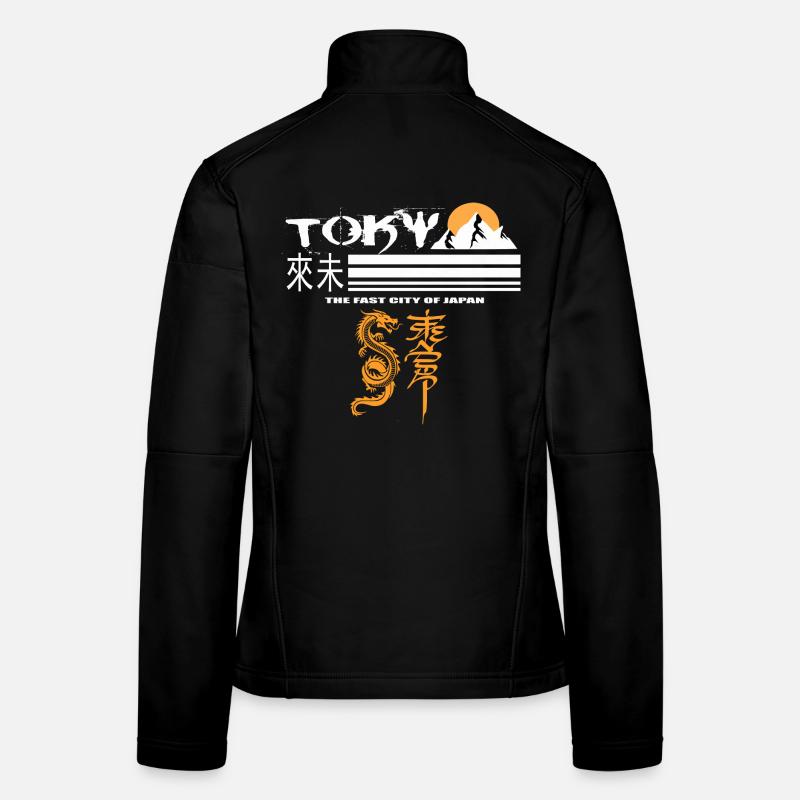 Tokyo Orange Veste en tissu softshell Femme