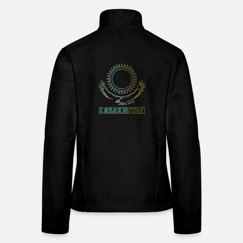 Kazakhstan steppe eagle gift Women's Softshell Jacket