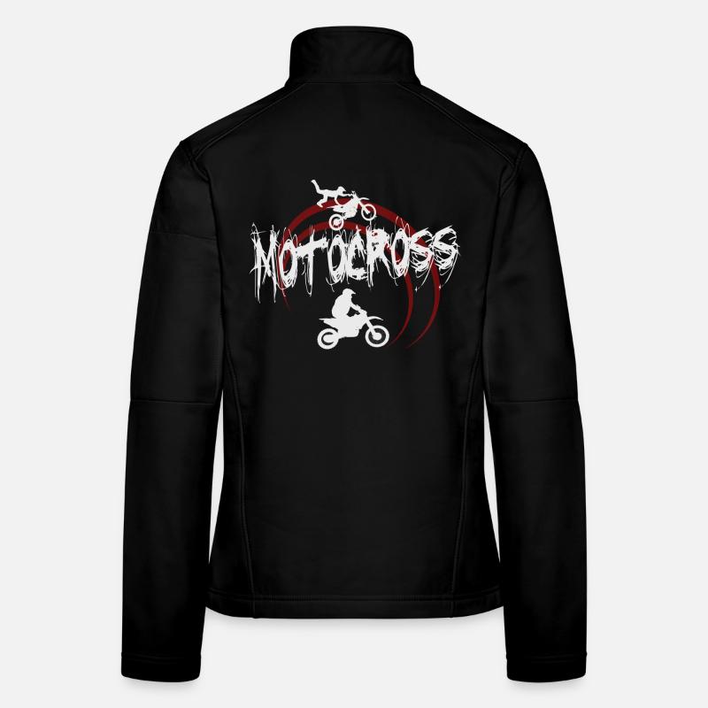 Motocross Veste en tissu softshell Femme