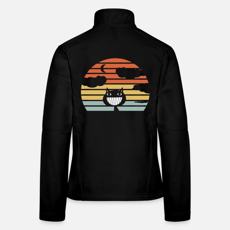 Funny cat Women's Softshell Jacket