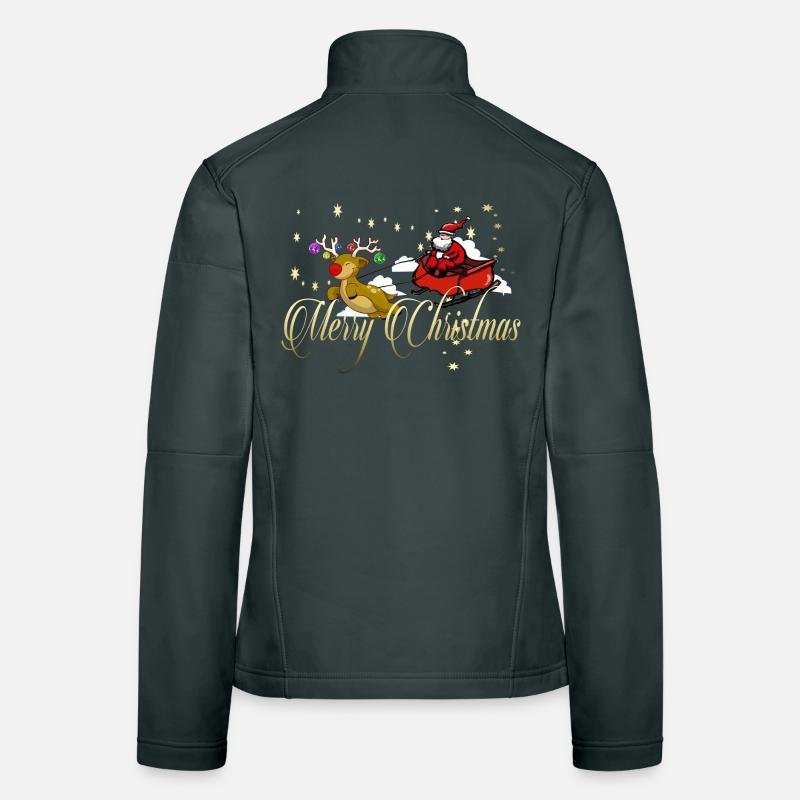Joyeux Noël Veste en tissu softshell Femme