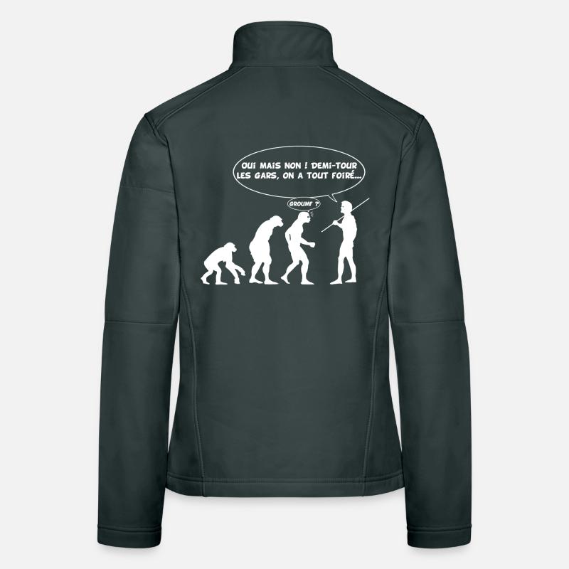 évolution inversée Veste en tissu softshell Femme