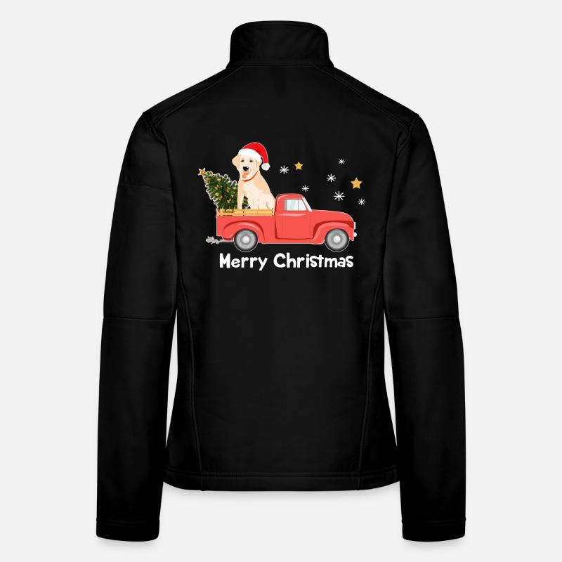 Labrador Weihnachts-Pickup Frauen Softshelljacke
