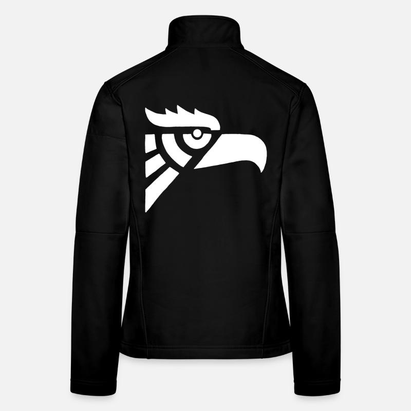 Adlerkopf weiß aztekisch Frauen Softshelljacke